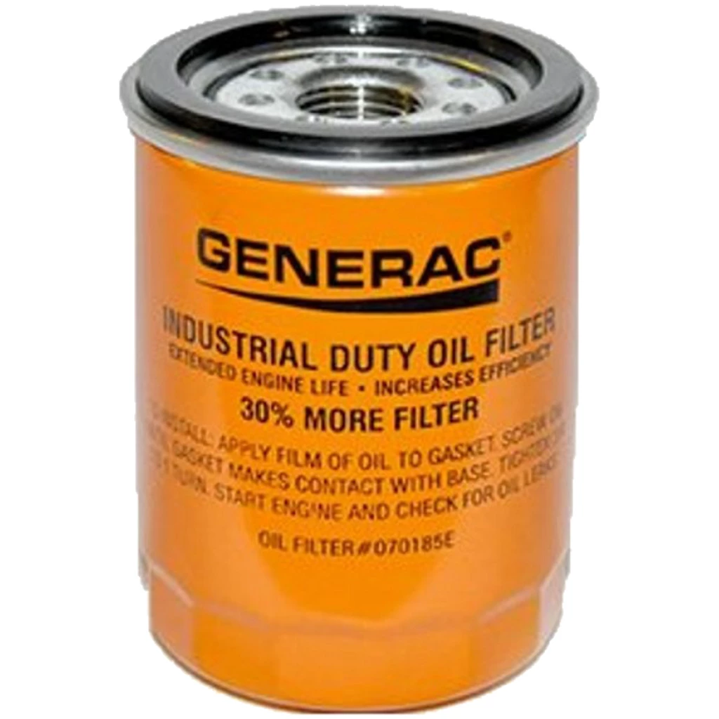 Generac Oil Filter 90 Logo Orange OEM #070185ES 3 Generac Oil Filter 90 Logo Orange OEM #070185ES